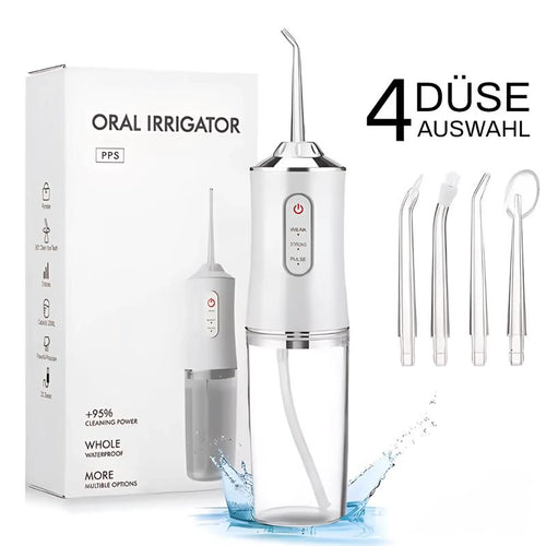 Seurico™ Wasser-Zahnseidenreiniger - kabellos, tragbar, 4 Modi 🦷