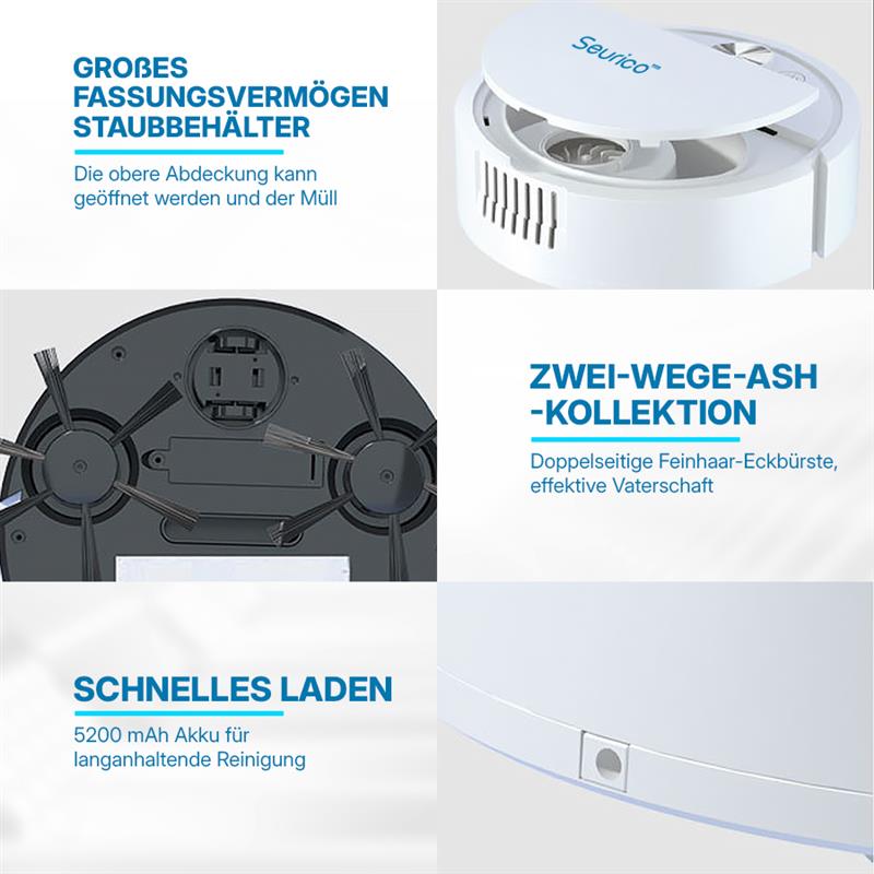 Seurico™ 3-in-1 Roboterstaubsauger