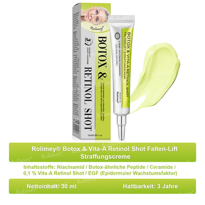 💛🐬Jetzt jugendliche Haut zurückgewinnen 💫Rolimey® Botox & Vita-A Retinol Shot Falten-Lift Straffungscreme