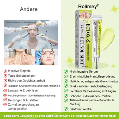 💛🐬Jetzt jugendliche Haut zurückgewinnen 💫Rolimey® Botox & Vita-A Retinol Shot Falten-Lift Straffungscreme