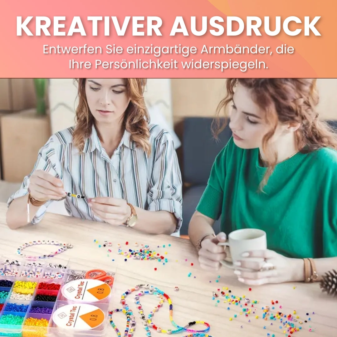 Tonknete DIY Perlenarmband Bastelset🟠🟡🟢🟣🟤🔵
