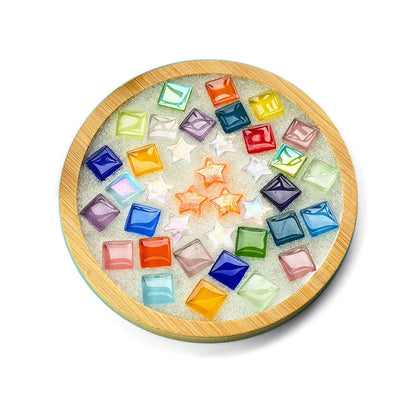 DIY Mosaik Untersetzer Bastelset🔴🔵🟤🟣🟢🟡🟠