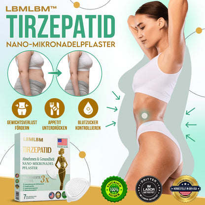 🔥 LBMLBM™ NIDDK-Tirzepatide Schlankheits-Nano-Mikronadel-Pflaster Zero Pain | 24/7 Kontrollierte Freisetzung | Bis zu 20 lbs schneller abnehmen | 90% Zuckerabfall