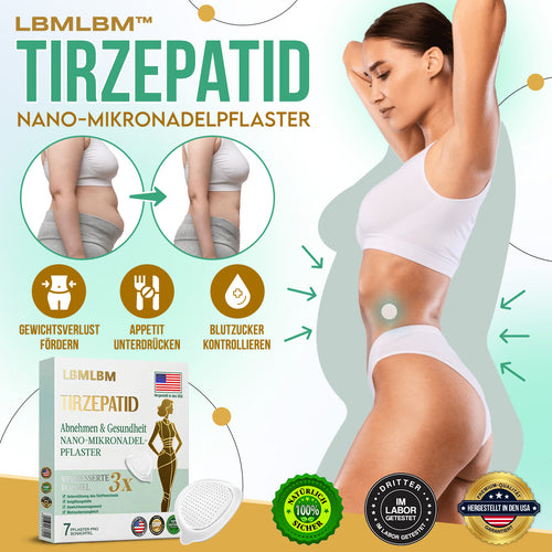 🔥 LBMLBM™ NIDDK-Tirzepatide Schlankheits-Nano-Mikronadel-Pflaster Zero Pain | 24/7 Kontrollierte Freisetzung | Bis zu 20 lbs schneller abnehmen | 90% Zuckerabfall