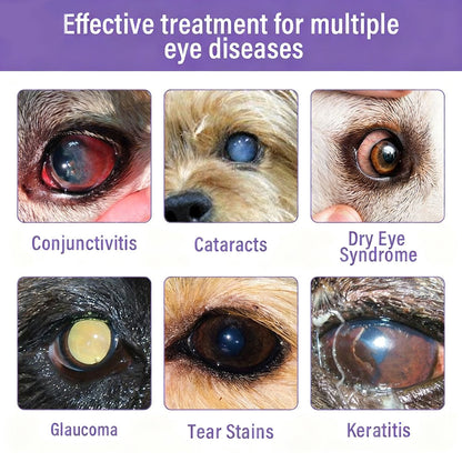 👩‍⚕️ Zakdavi™ NanoCare Pet Eye Drops ☑️ FDA Approved | Relieves Conjunctivitis, Dry Eyes, Cataracts, and Keratitis🐶