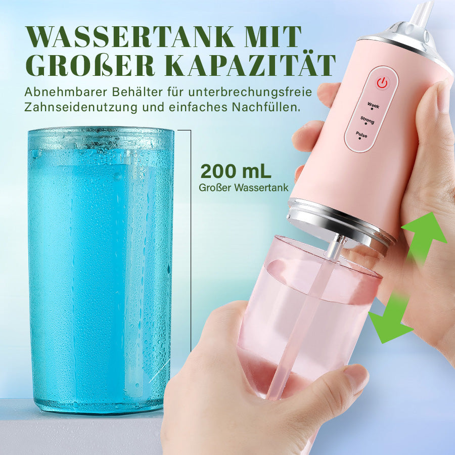 Seurico™ Wasser-Zahnseidenreiniger - kabellos, tragbar, 4 Modi 🦷