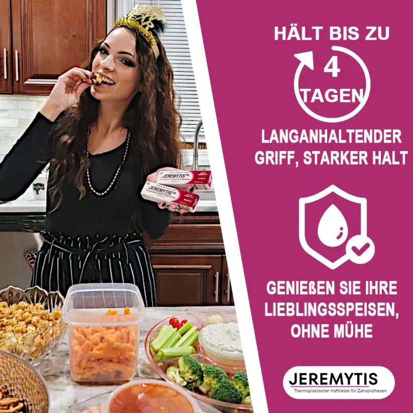 🦷[Offizieller Markenladen] JEREMYTIS™ Thermoplastisches Haftmittel für Zahnprothesen (✨Kaufe 2, erhalte 1 gratis🎁）