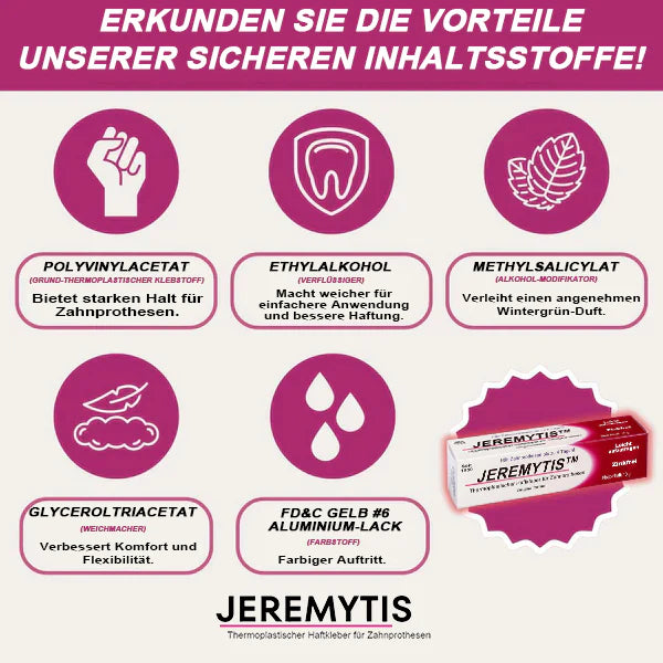 🦷[Offizieller Markenladen] JEREMYTIS™ Thermoplastisches Haftmittel für Zahnprothesen (✨Kaufe 2, erhalte 1 gratis🎁）