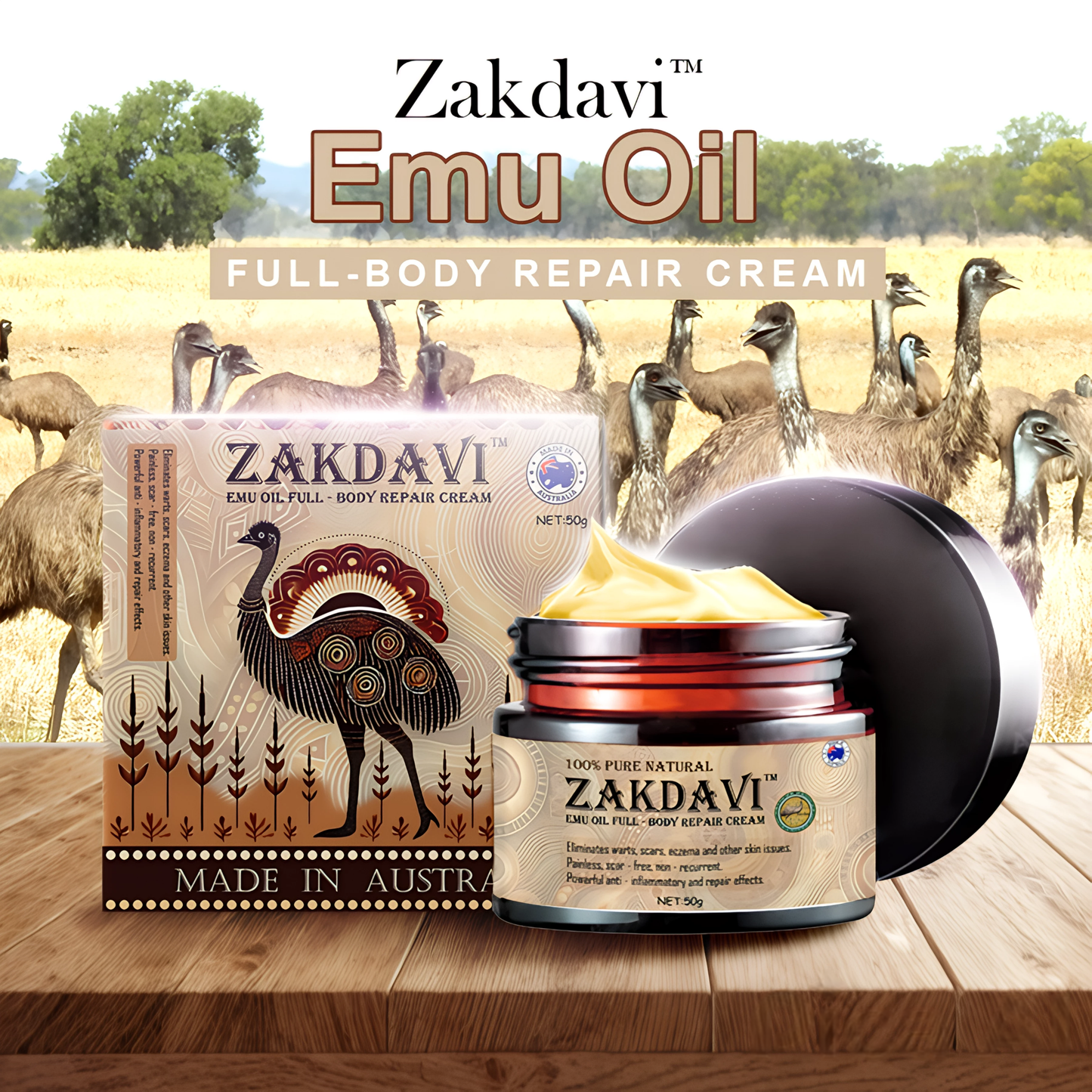 Zakdavi™ Emu-Öl - Reparaturcreme für den ganzen Körper
