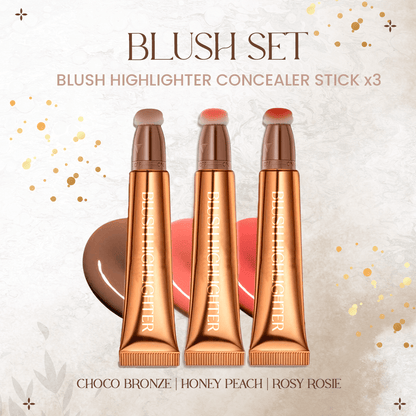 Blush Highlighter Concealer Stick