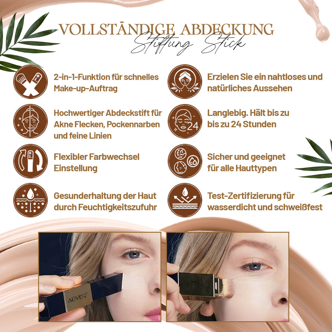 Zakdavi™️ Dual Action Foundation Stick Mit Voller Deckkraft